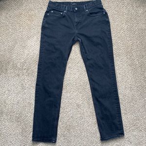 Banana Republic Men's Skinny Techmotion Black Denim Jeans Size 33x32